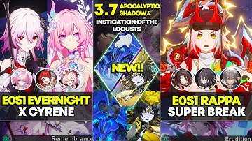 E0S1 Evernight x Cyrene & E0S1 Rappa Super Break | Apocalyptic Shadow 4 | Honkai Star Rail 3.7