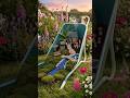 A Painted Teal Wheelbarrow Became a STUNNING Fairy Village 🏡