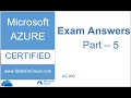 Azure – AZ 900 Exam Practice Answers-Part-5