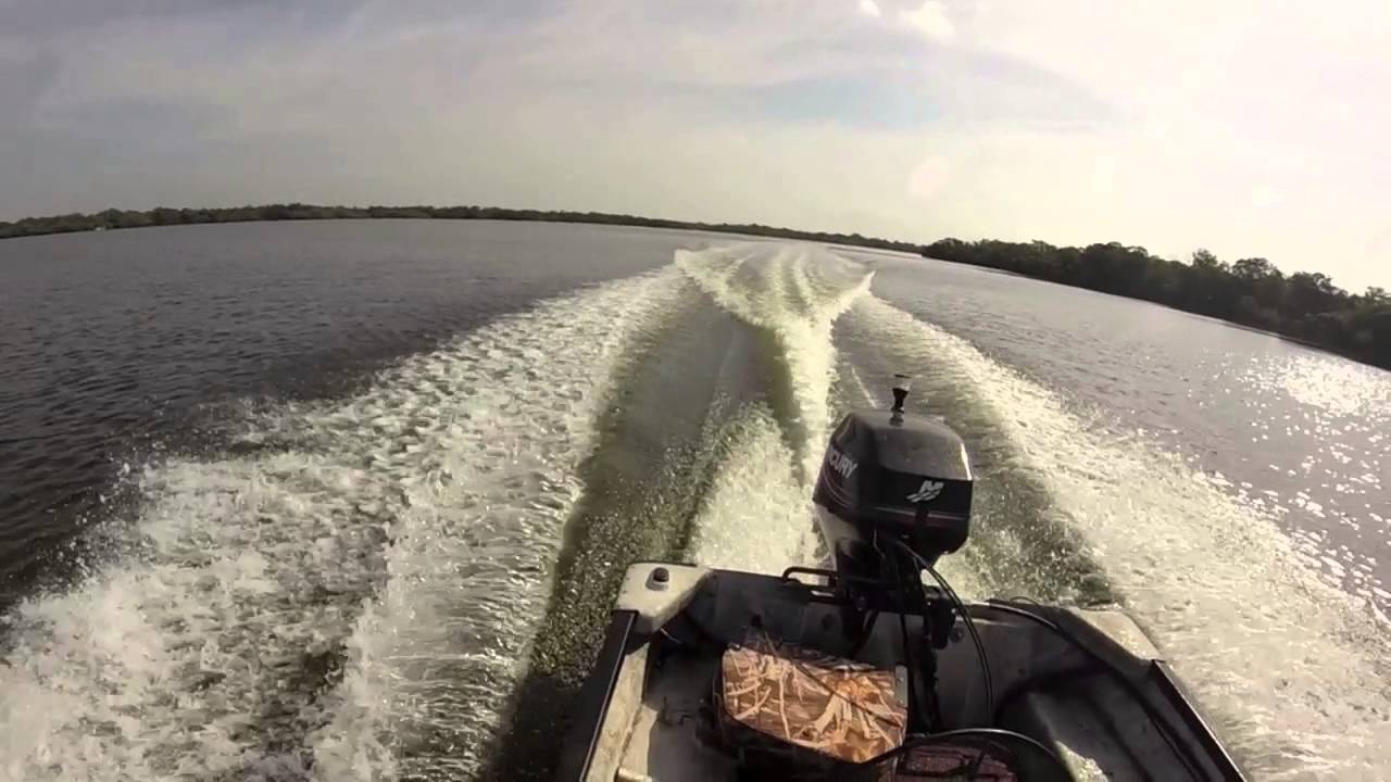 Super 16 Gheenoe running shallow YouTube