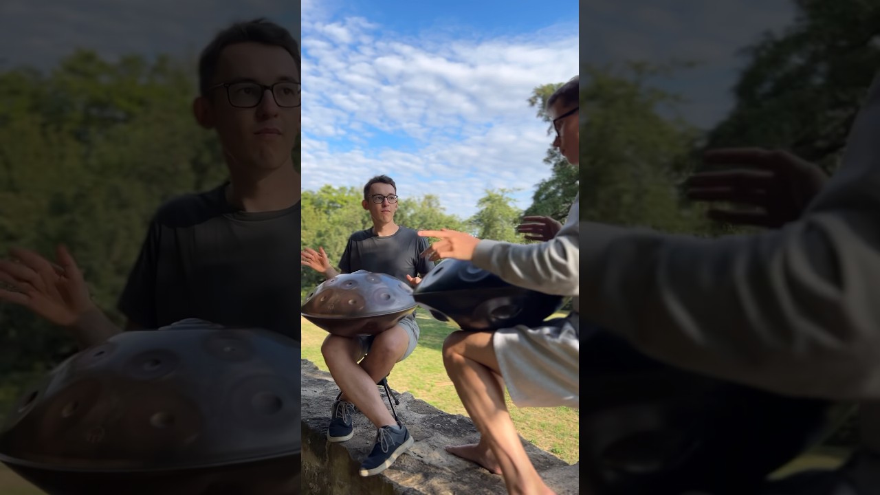 Having some nice flow with @severin_handpan 🩵✨ #handpan #pantam #vibes #nature #jam