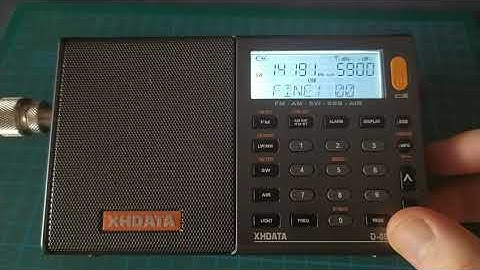 QSO 20 meter band with XHDATA D-808 and LOOP MLA 30+ - SWL