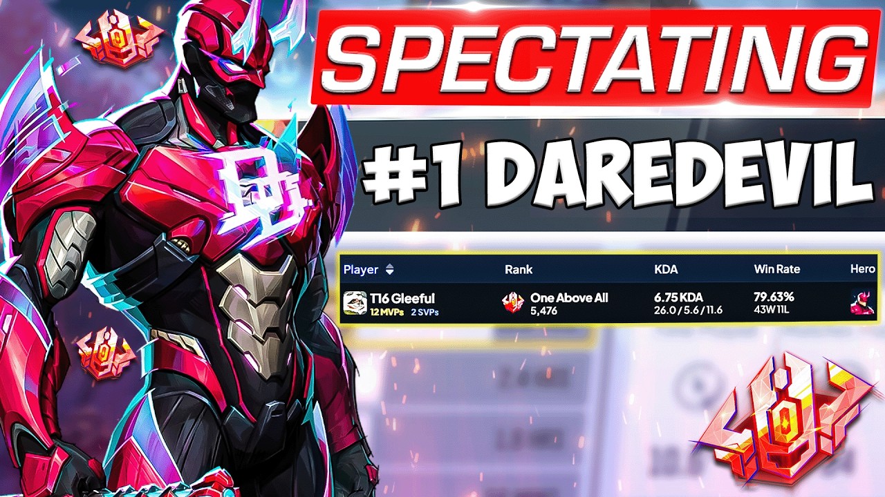 SPECTATING THE #1 DAREDEVIL IN MARVEL RIVALS! - YouTube