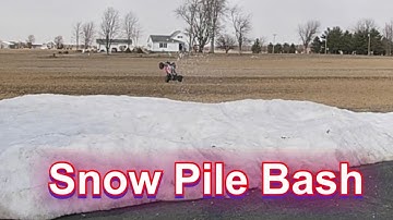 Arrma Typhon 3s V3 RC Buggy Snow Pile Bashing