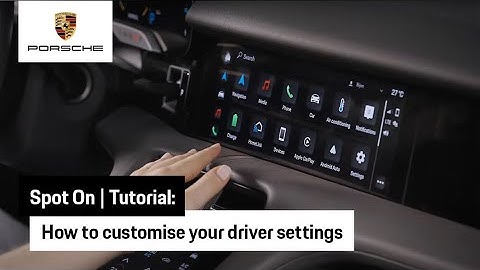 How to customise your driver settings in your Taycan | Tutorial | Spot On