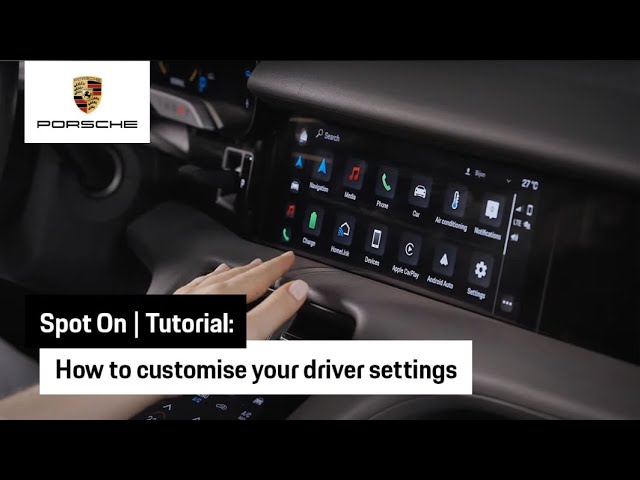 ⁣How to customise your driver settings in your Taycan | Tutorial | Spot On