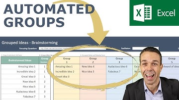 How to Automatically Group Ideas in Excel (Affinity Diagram)