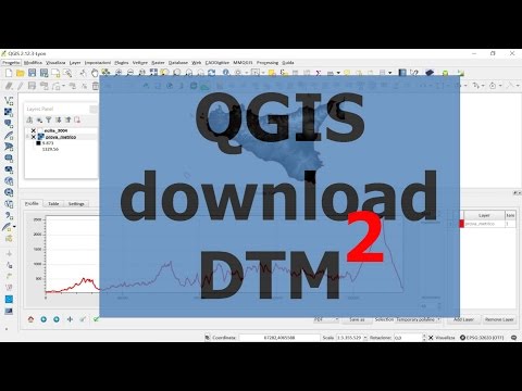 QGIS download DTM 40 Sicilia PARTE 2