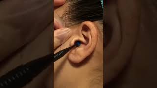 ASMR Ear Cleaning Spoolie Gives Twirling Tingles! #earcleaning #asmr #shorts
