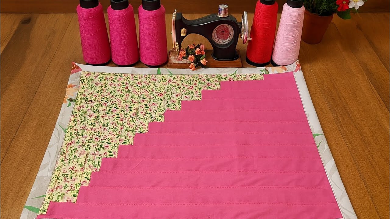 Tapete de retalhos: Com técnica de patchwork #artesanato 