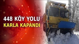 Türkiyede Kar Etkisi Yollar Kapandı