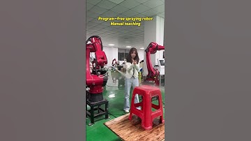 Programming-free spray robot.  #spraying #industrialrobot  #sixaxisrobot #robotics #automatic