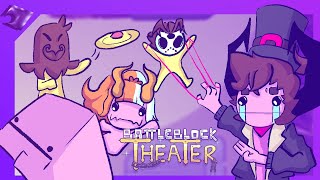 SonOfBilZbub and Sariandat bully ChrisOptified for being a noob | BattleBlock Theater | Quix