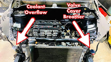 INSTALLING VALVE COVER BREATHER, COOLANT OVERFLOW, ELECTRIC POWER STEERING: Caliber SRT4
