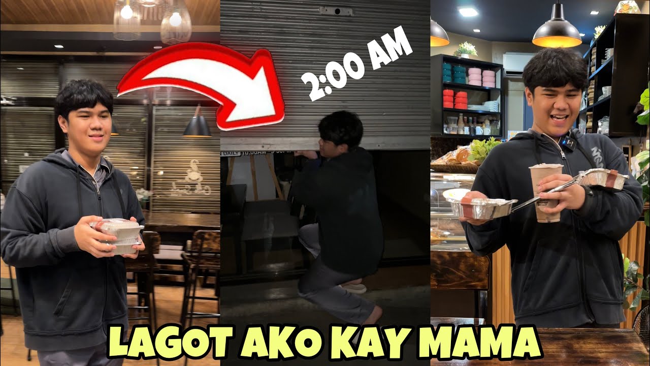 BINUKSAN KO YUNG COFFEE SHOP NAMIN NG MADALING ARAW KASI NAGUTOM AKO!!