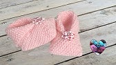 Chaussons Bebe Hyper Facile A Faire Au Tricot Youtube
