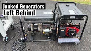 Abandoned Campbell Hausfeld Generators (Part 1)  No Power Output, Obsolete Carburetor Damaged
