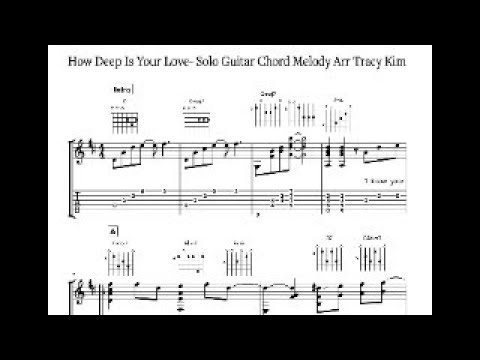 How Deep Is Your Love- (yes, the BEE GEES) for Solo Jazz Guitar- Learn and Practice this sweet song!