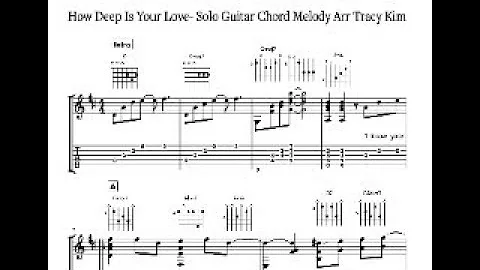 How Deep Is Your Love- (yes, the BEE GEES) for Solo Jazz Guitar- Learn and Practice this sweet song!