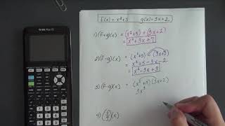 Math 1483 Section 4.2 Combining Functions - Lesson 2