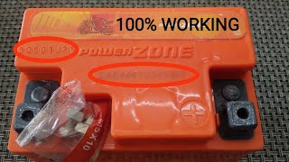 Powerzone battery warranty check by serial no. manufacturing date