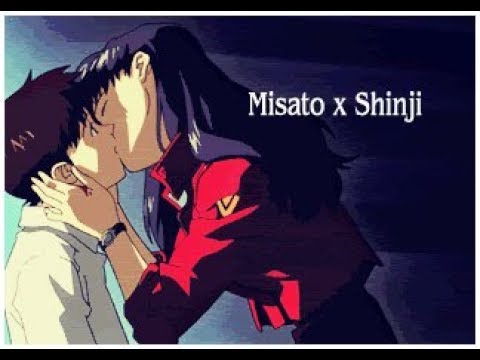 EVANGELION Misato Katsuragi kisses Shinji Евангелион Синдзи и Мисато - YouT...