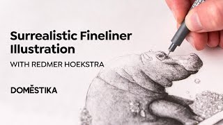 Surrealistic Fineliner Illustration | A course by Redmer Hoekstra | Domestika screenshot 4