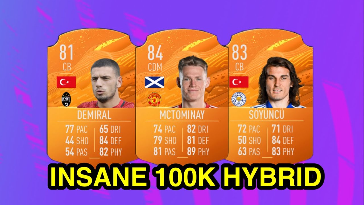 INSANE 100K HYBRID SQUAD BUILDER IN FIFA 21 FT (DEMIRAL, MCTOMINAY & SOYUNCU)