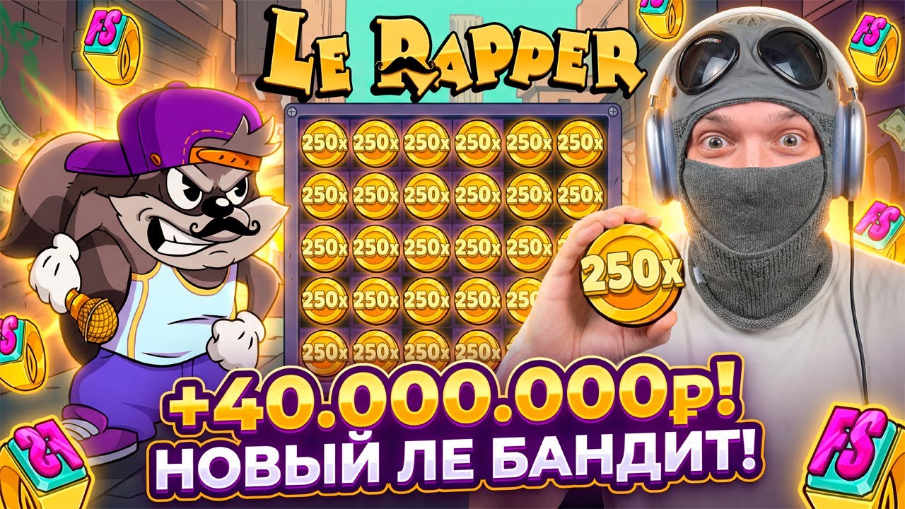 НОВЫЙ Le Rapper ОГОНЬ! ВЫИГРАЛ КУЧУ БАБЛА! СЛОВИЛ MAX WIN!