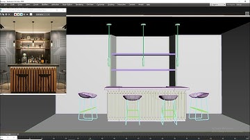 "Mastering 3D Modeling: Designing Bar Furniture in 3dsmax" ( Part 2)