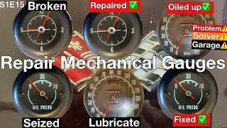 How to fix, maintain, repair Mechanical Gauges! (Oil gauge)(speedometer)(clock) Corvette C3