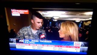 CNN mysteriously loses connection with soldier talking about Ron Paul