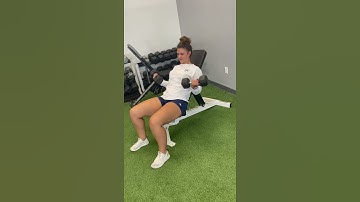 Incline bench bicep curls