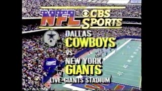 Dallas Cowboys Vs New York Giants, 11/02/1986 Week 9