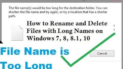 100 % How to Rename and Delete Files with Long Names Error on Windows 7, 8,10 by using WinRAR