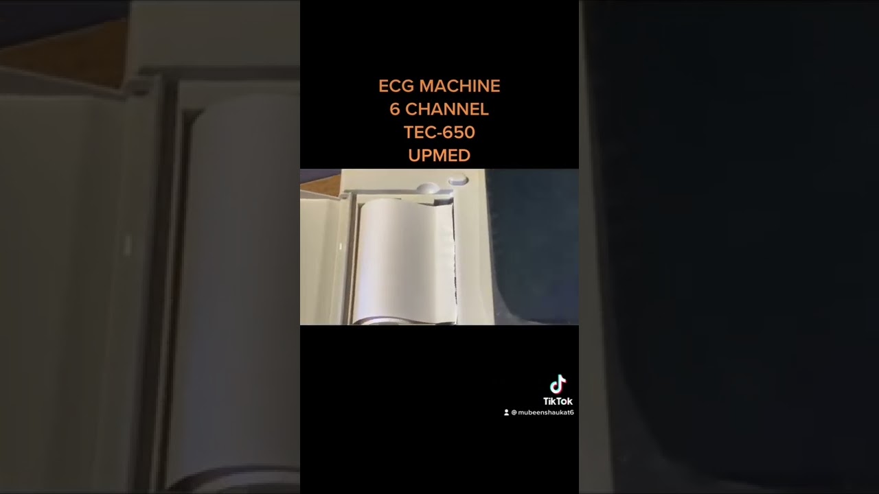 ECG MACHINE 6 CHANNEL WITH ALL STANDARD ACCESSORIES MODEL: TEC-650 UPMED