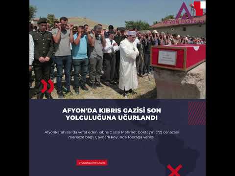 Afyon'da Kıbrıs gazisi son yolculuğuna uğurlandı. #afyon #afyonhaber #kıbrısgazisi #afyonhaberleri