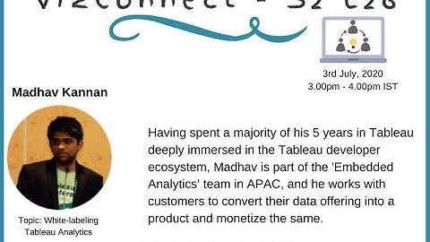 VizConnect White labeling Tableau Analytics