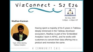 VizConnect White labeling Tableau Analytics