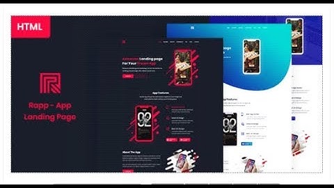 Rapp - App Landing page HTML5 Template | Themeforest Templates