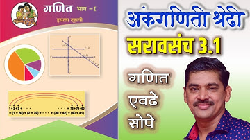 Saravsanch 3 1 Std 10 Part 1 सरावसंच 3.1 इ. 10 वी भाग 1 अंकगणिती श्रेढी