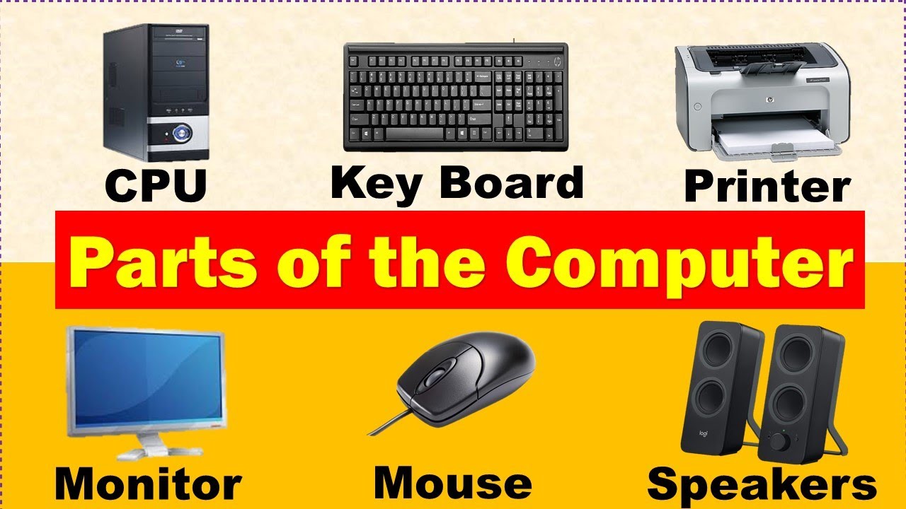 Parts Of Computer Computer Basic Parts Of Computer And Their Uses