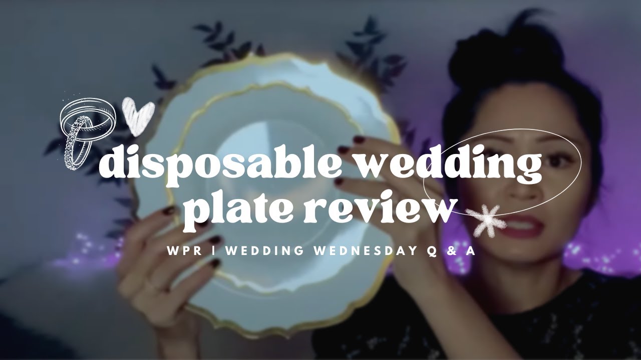 The Best Disposable Wedding Plates Elegance Convenience Amscan Products Review YouTube