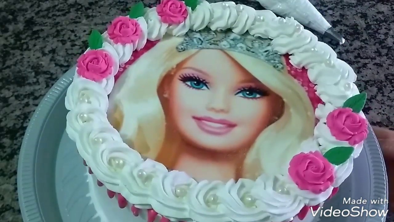 Bolo de aniversário da Barbie - COMO FAZER OMBRÉ CAKE 