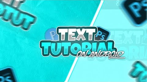 Create this Text on Android using pscc /pixellab❇️