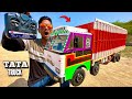 Rc big size tata 1210 truck unboxing  testing  chatpat toy tv