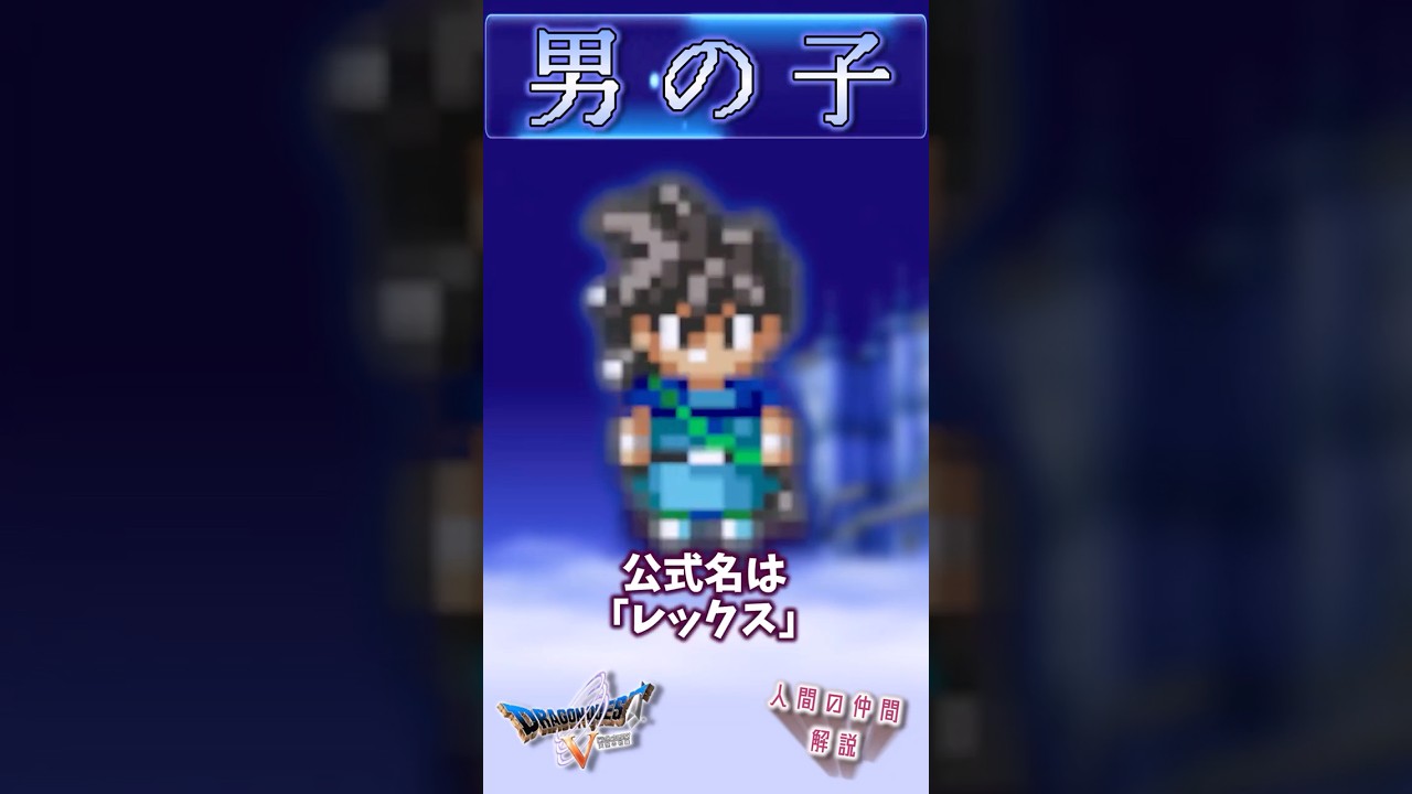 男の子【今更ドラクエ5仲間解説】