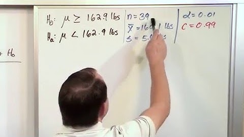 Lesson 9 - Hypothesis Testing For Means Using P-values & Large Samples, Part 4
