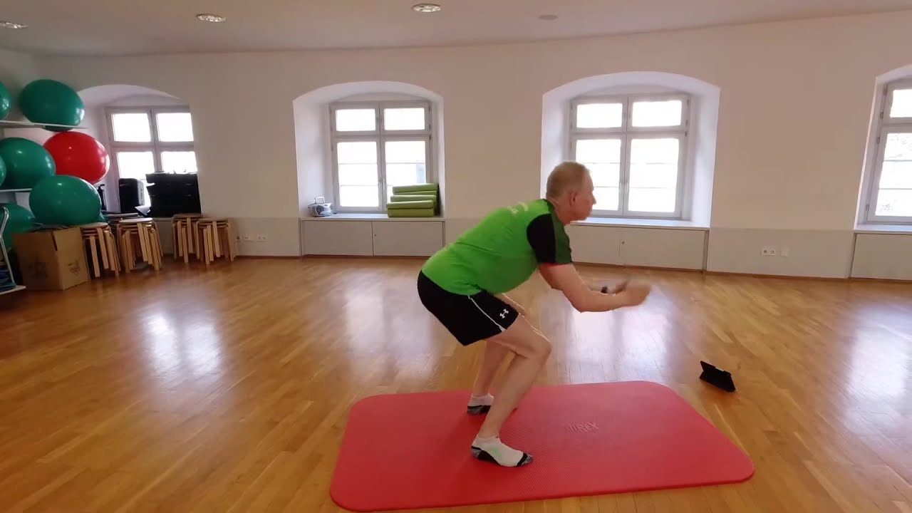 Tabata Squat Jump (Beanspruchte Muskulatur Beine, Gesäß) YouTube