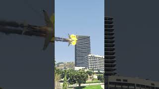 Intense Airplane Crash Into Building...